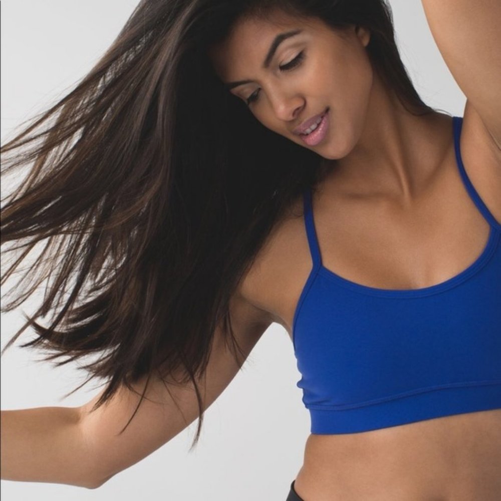 lululemon Flow Y Bra-Sapphire Blue